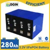 3,2V 280AH LIFEPO4 1/4/8/16/32PCS Ciclos profundos Fosfato de lítio Fosfato Bateria DIY 12V 24V 48V Pacote de células para RV Campers Carrinhos de golfe