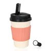 Multi-function Colorful Degradable Cups Style Pipes Waterpipe Dry Herb Tobacco Filter Removable Bowl Fold Flat Smoking Cigarette Holder Non-slip Sleeve