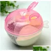 Other Baby Feeding Milk Powder Forma Dispenser Food Container Infant Storage Box Kids Rotating Three Grids Containers 20220302 H1 Dr Dhbn1