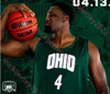Le basket-ball universitaire porte un coutume de basket-ball de basket en Ohio sur mesure 4 Dwight Wilson III Miles Brown Ben Roderick Jaylin Hunter Devon Baker Gabe Wizintzer Olumi