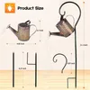 Solar Led Watering Can Lights Outdoor Waterproof Hollow Hanging Decoration Lamps Landscape For Lawn Yard Garden Christmas