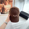 Men Corduroy Capball Cap Womens Canvas Hat Ball Trend Designers Caps Summer Womens Letter Sunhats 7 Colors with Tops Quality6649093