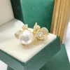 Cluster Rings Solid 925 Sterling Silver Round 12-13mm Nature Fresh Water White Pearl For Women Fine Birthday Presents