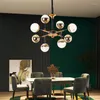 Hanger lampen moderne plafondlampen poelie licht ijzeren kooi E27 Marokkaanse decor luxe ontwerper