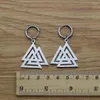 Boucles d'oreilles pendantes 10 pièces en acier inoxydable géométrie Triangle cerceau Triple noeud bijoux décontractés