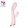 Sk￶nhetsartiklar av kanin dildo vibrator f￶r kvinnor klitoris stimulator vuxna sexiga leksaker uppv￤rmning vagina g-spot vibratorer kvinnlig onanator dildos