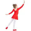 Stage Wear Envovo Long Rleeve Spandex Gymnastics Leotard Girls Balet Dancing Dancing