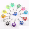 Keychains Bot￣o Snap Button Reels de Card de Id de Passo de Passo de Passagem Repuls￣o Relado PL Pl Nome da Tag Recos