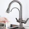 Kitchen Faucets Pull-out Faucet Water Filter Tap Three Ways Sink Mixer Cold And Domestic Purified