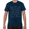 Męskie koszulki Math Formulas Nack Tshirt Men Cotton Creaking Funny T-shirt fajna letnia nowość koszulka homme geek top ubrania emodern888