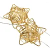 Stringhe 10 Luci a stella Golden Style Firy String per natalizio per arredamento da giardino all'aperto Festa