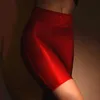 Юбки сексуально кружево высокая талия мини -юбки 70D глянцевая пленка