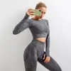 Yoga kläder 2st/set sportkläder kostym Kvinnor Push Up Bra BH Fitness Legging Tummy Slimming Pant Kit Sports Set Outfit Running Tracksuit