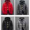 Jaquetas masculinas masculino coubar inverno quente casual outono stand colar bober hat grosso pato parka parka masculino inverno com capuz 230106