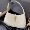 LE5A7 HOBO 가방 디자이너 핸드백 패션 숄더백 여성 클래식 가죽 겨드랑이 토트 가방 고급 멀티 컬러