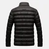 メンズジャケット2023ファッションメンダウンコート余分な厚いスタンドカラー襟固体の暖かい冬のジャケット