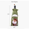 Kerstdecoraties Xmas Wine Bottle Cover Snowman Santa Claus Elk Jaar Geschenktas Tabel Ornament Decoratie voor thuisfeestdiner