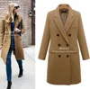 秋の冬のロングプラスサイズのウールコートダブルブレストコートの2023年のヨーロッパとアメリカのファッションブレンド2023ヨーロッパとアメリカのファッション。