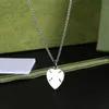 San Valentino Ghost Designer Collana Catene con etichetta a cuore per uomo Ciondolo teschio di lusso in acciaio inossidabile da donna Personalizza Cjewelers estetici