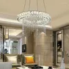 Kronleuchter Dimmbare LED Moderne Kristall Smart Beleuchtung für Esszimmer Küche Wohnzimmer Lampe Kronleuchter Lustre Industriel