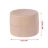 Storage Bottles 1 Pc Mini Round Wooden Box Handmade Jewelry Organizer Soap Small Items Holder Container