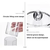 Scatole di archiviazione Porta di acrilico Clear Clear con Transparent Lid Bath Bathroom Organizzazione Vanity Makeup