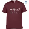 Camisetas masculinas T-shirt Summer Summer Manga curta Faith Hope Love Camisa O-Gobes Casual Casual Tee Valentine Topsmen Slev