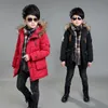 Coat Down Coat 2023 Big Size Winter Keep Warm Boys Jacket Fur Collar Thick Heavy Hooded Outerwear For Kids Children Outdoor Windbreaker