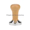 Tampers 49 mm/51 mm/5 m/54 mm/58 mm/58.35 mm koffiebarista Espresso platte sabotaardbasis Pers Mat Dosering Ring Basket Portafilter houder druppel dhohk