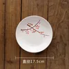 Plates 7 Inch Creative Snowflake Ceramic Fruit Plate Western Dinner Disc El Home Kitchen Tableware Soup And Rice Dish