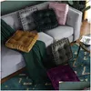 Cushion Decorative Pillow Square Pouf Tatami Cushion Floor Cushions Seat Pad Throw Japanese 42X42Cm Drop Delivery Home Garden Text2049
