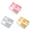 Boîtes de rangement Organisateur de maquillage Boîte cosmétique Desktop Bijoux Dusinet de vernis à ongles Bureau de support supérieur