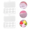 Boîtes de rangement Makeup Sponge Boîte Boîte Boîte Organisateur Conteneur Beautaises ACCESSOIRES D'OUVES MELLEND