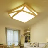 Ceiling Lights Wood LED Lamp Modern Nordic Home Lighting Bedroom Lamps Lustre De Plafond Living Room Iluminacion Lamparas