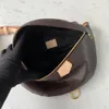 Bumbag Canvas Fanny Pack الخصر حزام حقيبة امرأة الموضة الكلاسيكية حقيبة يد عبر الجسم أو على الكتف لإطلالة Jauntier M43644