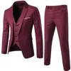 Ternos masculinos Blazers 2023 Terno roxo sob medida para homens noivo Slim Fit 3 peças Tuxedo Prom Casamento Blazer Terno Masuclino Jaqueta