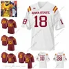 Vêtements de football universitaire américain Vêtements de football universitaire américain NCAA ISU Iowa State Cyclones Maillots de football universitaire Sean Foster Jersey Kamilo Tongamoa Joey Ramos O