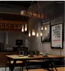 Chandeliers 10 Light Source Wood Living Dining Room Bedroom LOFT Cafe Industrial Vintage Decoration Retro Pendant Lamp Chandelier