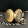 Pocket Watches Ankomst Minimalistisk konstnärlig mekaniska romerska siffror Titta på halsbandhänge gåvor för kvinnor eller man