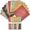 Gift Wrap Merry and Bright 24 Sheet 6 "X6" Scrapbooking Design Mönstrande papperspaket Handgjorda hantverk Bakgrund Pad Alinacraft