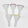 14mm Male Flower Glass Bowl Piece Pure Colors Hookah Nail Smoking Slide Bowls Funnel Joint For Hookah Water Bong Oil Dab Rigs