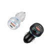 PD Car Charger Dual Type-C USB Ports QC3.0 شحن سريع محول سجائر أخف سجائر شحن ل Xiaomi Samsung