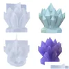 Craft Tools Iceberg Modeling Flower Cluster Candle Sile Mold 3D Making Diy Ice Soap Resin Release Nonstick Drop Delivery Home Garden Dh3Ba