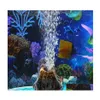 ديكورات 1pcs aquarium volcano شكل الهواء فقاعة الحجر أكسجين مضخة السمكة حلية الخزانات المائية الإمدادات المائية