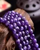 Natural Dreamy Doin Amethyst Stone Beads 681012mm Purple Crystal Beads Loose Beads Joya de moda que fabrican Bead6375393