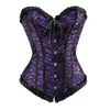 Bustini Corsetti Donne sexy Corsetto con lacci Vita disossata Top floreali Broccato Overbust Abbigliamento femminile dimagrante Taglie forti S-6XL