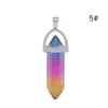 Charms Colorf Glass Zhexagon Prism Rainbow Pendant voor ketting sieraden maken vrouwen mannen groothandel drop levering bevindingen componenten Dhoky