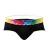 Underpants Mens Sexy Color-Trimmed Low-Rise Pouch Panties Mesh Briefs Modal Fashion Breathable Shorts Jockstrap Male Underwear