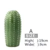 Decorative Objects Figurines Nordic Cactus Ceramic Ornaments Room Decoration Creative Wine Cabinet TV Aesthetic Decor 230106