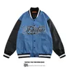 Heren Jackets Men Harajuku Streetwear Baseball Jacket Letter Borduurwerk Patchwork Varsity Casual Hip Hop Fashion College retro jas